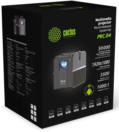 Проектор Cactus CS-PRC.04B.WUXGA-A (арт. CS-PRC.04B.WUXGA-A)
