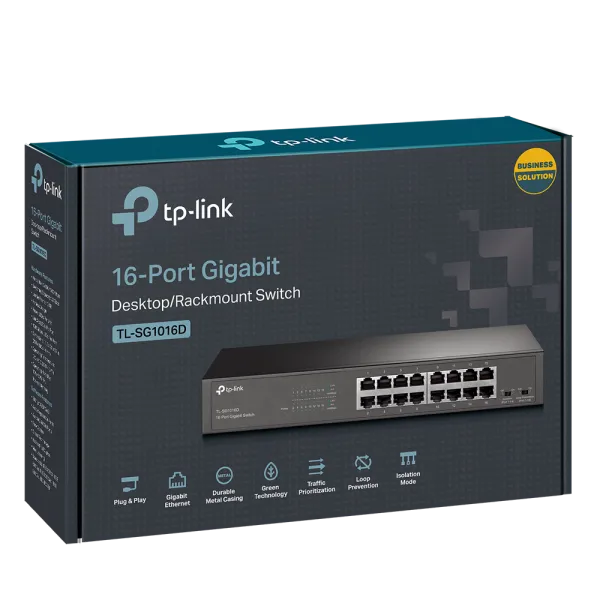 Коммутатор TP-Link TL-SG1016DE (арт. TL-SG1016DE)