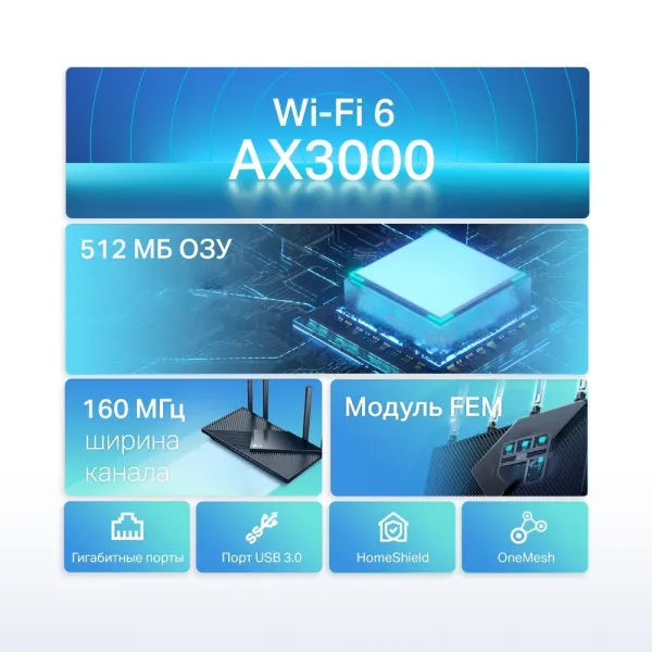 Маршрутизатор TP-Link Archer AX55 (арт. Archer AX55)