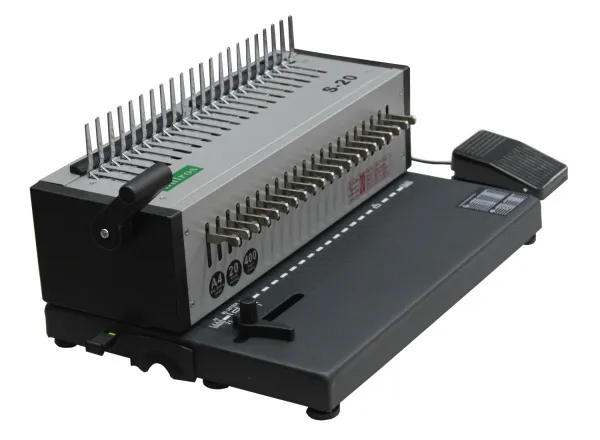 Электрический переплётчик Bulros S-20 на пластиковую пружину (арт. BB-D-PLB-S-20-yes-yes-El)