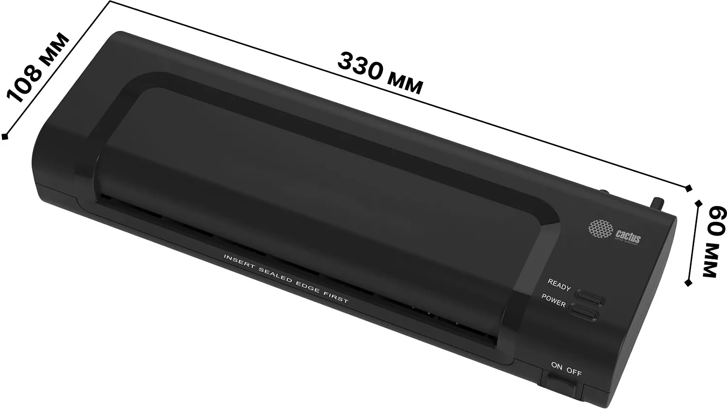 Ламинатор Cactus A4 (70-125мкм), 25см/мин, 2 вал. (арт. CS-LAB-C1)