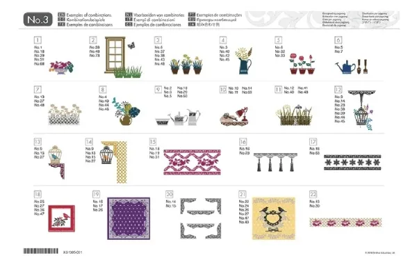 Коллекция рисунков для домашнего декора Brother  (арт. CAUSB3)