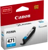 Оригинальный картридж Canon CLI-471 C (голубой, 7 мл.) (арт. 0401C001)