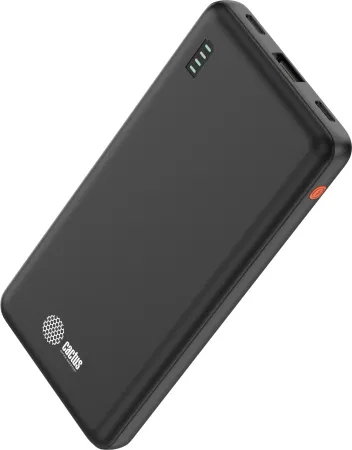 Мобильный аккумулятор Cactus (10000mAh, 4.5A, USB-A/2xUSB-C, черный) (арт. CS-PBFSAA-10000)