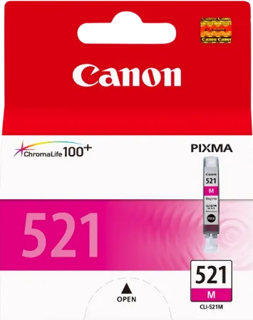 Оригинальный картридж Canon CLI-521 M (пурпурный, 9 мл.) (арт. 2935B004)