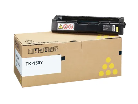 Оригинальный тонер-картридж Kyocera TK-150Y (жёлтый, 6000 стр.) (арт. 1T05JKANL0)