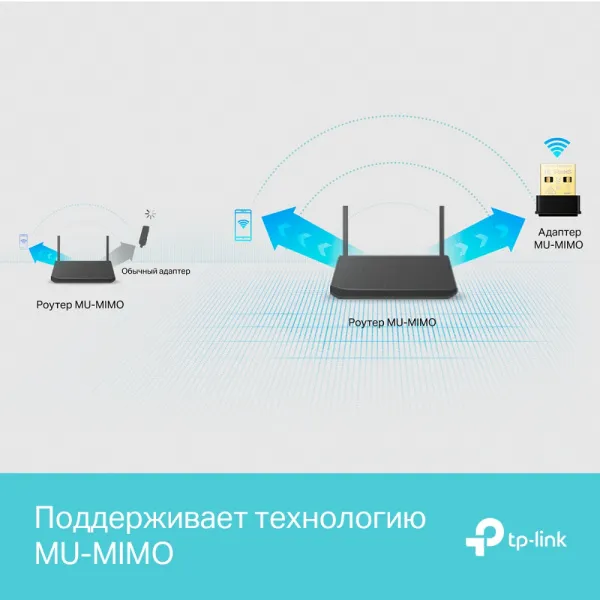 Адаптер Wi-Fi TP-Link Archer T3U Nano (арт. Archer T3U Nano)