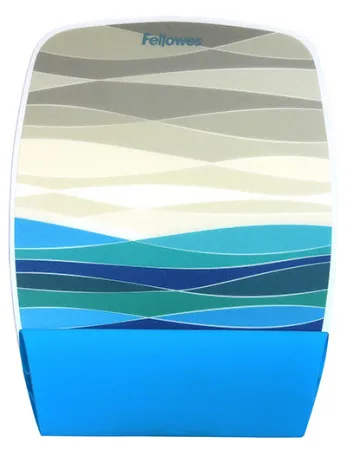 Коврик для мыши Fellowes с силиконовой подкладкой для руки, Океан (арт. FS-93621)