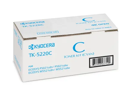 Оригинальный тонер-картридж Kyocera TK-5220C (голубой, 1200 стр.) (арт. 1T02R9CNL1)
