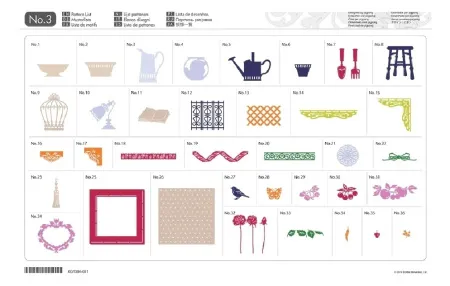 Коллекция рисунков для домашнего декора Brother CAUSB3 (арт. CAUSB3)