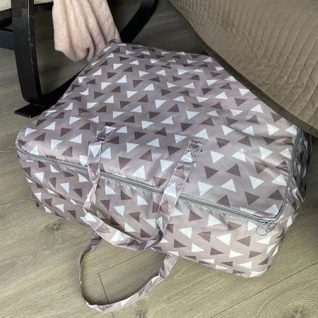 КОФР с ручками ГЕЛЕОС Бэг-02 (L), серый треугольник (арт. БЭГ-02Л)