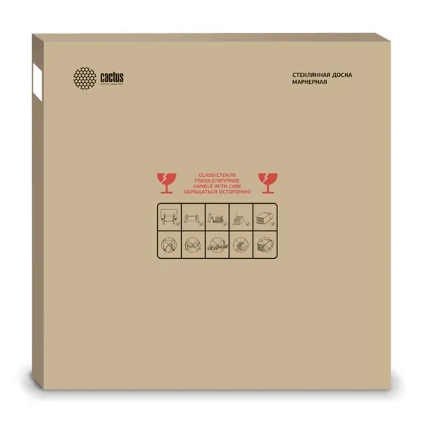 Демонстрационная доска Cactus 120x150см прозрачный (арт. CS-GBD-120X150-TR)