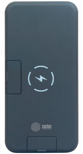 Мобильный аккумулятор Cactus 10000mAh, 3A, 1xUSB, черный (арт. CS-PBFSQT-10000)