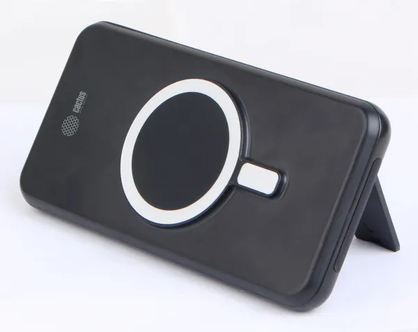 Мобильный аккумулятор Cactus (10000mAh 3A 1xUSB беспроводная зарядка, черный) (арт. CS-PBFSRT-10000_MAK)