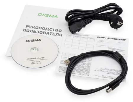 Принтер лазерный черно-белый Digma DHP-2401 (белый) (арт. 1899582)