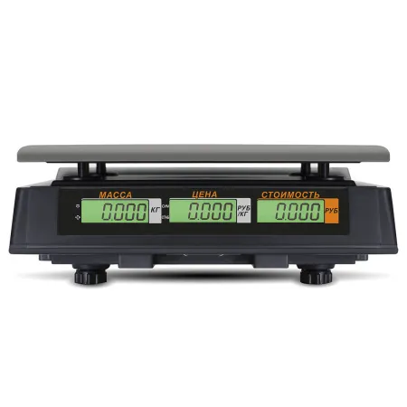 Торговые настольные весы Mertech M-ER 327 AC-15.2 ″Ceed″ LCD Черные (арт. 3016)