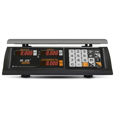 Торговые настольные весы Mertech M-ER 327 AC-32.5 ″Ceed″ LED Черные (арт. 3022)