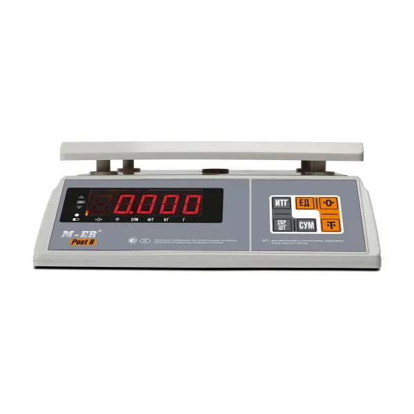 Фасовочные настольные весы Mertech M-ER 326 FU-6.01 LED без АКБ (арт. 3702)