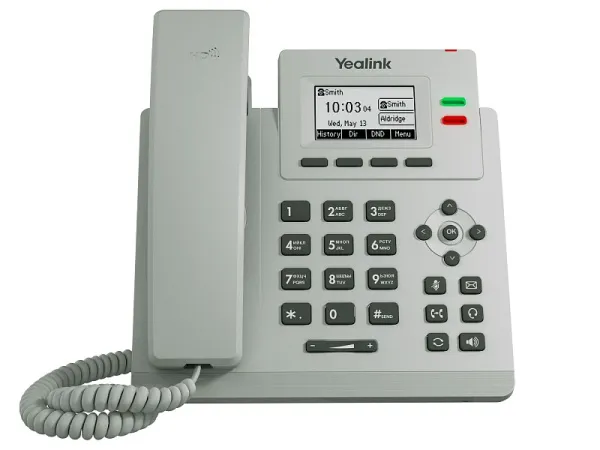 Настольный телефон Yealink SIP-T31P (светло-серый) (арт. SIP-T31P Light Gray)