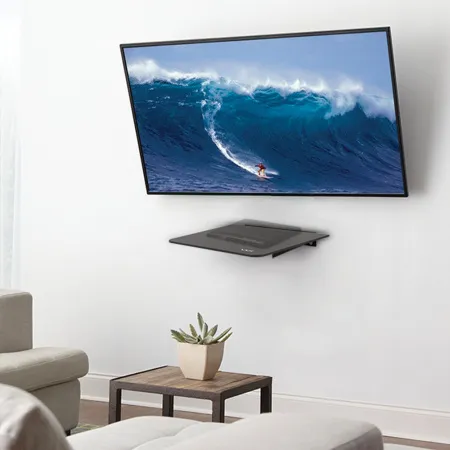 Полка VLK TRENTO-71 чёрный для DVD и AV (арт. 51018)