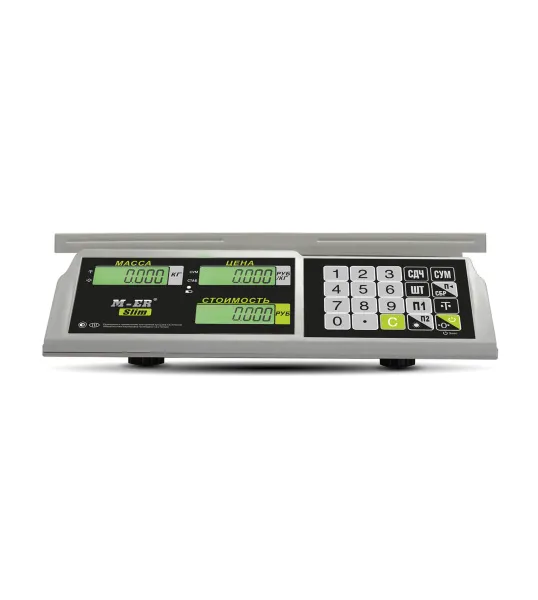 Торговые настольные весы Mertech M-ER 326 C-32.5 LCD без АКБ (арт. 3697)