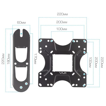 Кронштейн VLK TRENTO-14 чёрный для TV 20-55″ (арт. 51036)