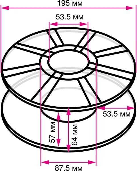 Пластик для принтера Cactus (SILK, d1.75мм, 1кг, L326м, медный) (арт. CS-3D-PLA-1KG-S-COPP)