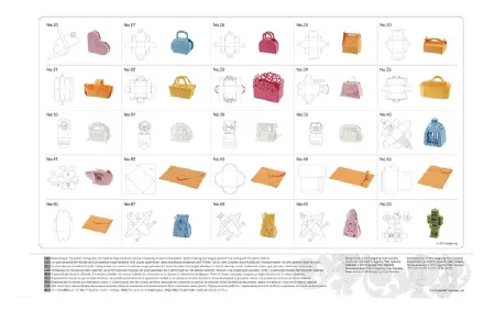 Набор шаблонов для 3D поделок из бумаги Brother CAUSB4 (арт. CAUSB4)