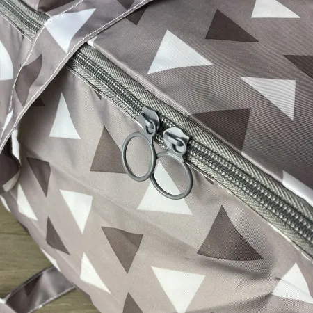 КОФР с ручками ГЕЛЕОС Бэг-02 (M), серый треугольник (арт. БЭГ-02М)