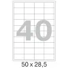 Самоклеящиеся этикетки MEGA White Matte Label, A4, 40 шт., 50 х 28,5 мм, 100 л. (арт. 73644)
