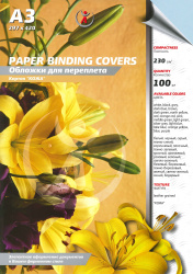 Картонные обложки для брошюровки Реалист кожа, А3, бирюзовые (100 шт.) (арт. 3899)