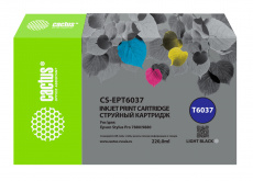 Картридж струйный Cactus (T6037) серый для Epson Stylus PRO 7880, 9880 (220 мл) (арт. CS-EPT6037)