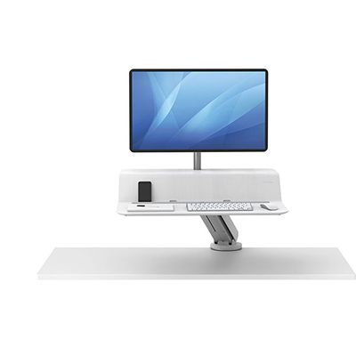 Платформа для работы сидя-стоя Fellowes Lotus RT Sit-Stand Workstation, белая (арт. FS-80817)