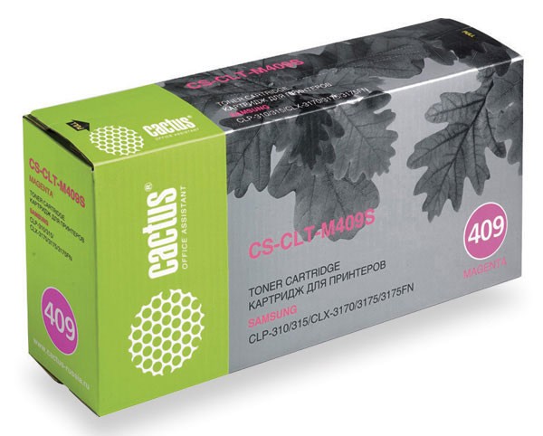 Картридж Cactus пурпурный (1000стр.) для Samsung (арт. CS-CLT-M409S)
