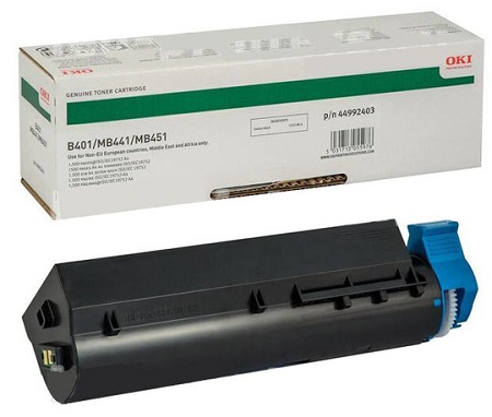 Тонер-картридж OKI Черный B401/MB441/451 (1500 стр. А4) (арт. 44992403)