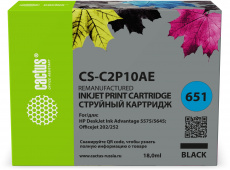 Струйный картридж Cactus (черный, 18 мл.) (арт. CS-C2P10AE)