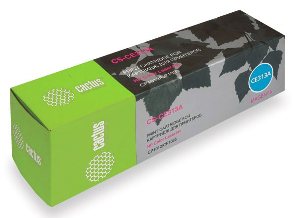 Картридж Cactus пурпурный (1000стр.) для HP (арт. CS-CE313A)
