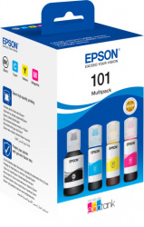 Оригинальный заправочный комплект Epson 101 EcoTank 4-colour Multipack (арт. C13T03V64A)