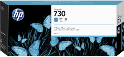 Картридж HP 730 300-ml Cyan DesignJet Ink Cartridge (арт. P2V68A)