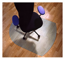 Защитный напольный коврик RS-Office 11-130T для к/п, 120 х 130 см (арт. 11-130T Коврик поликарбон. напольный, для к/п, 120)