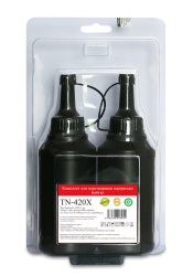 Оригинальный заправочный комплект Pantum черный флакон (в компл.:чип) (арт. TN-420X)