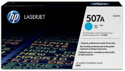 Картридж HP 507A Cyan LaserJet Toner Cartridge (арт. CE401A)