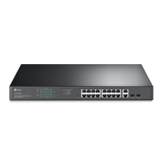 Коммутатор/ 18-port Gigabit PoE Smart switch, 16 RJ45 PoE ports 10/100/1000Mbps, 2 Gb combo SFP slot