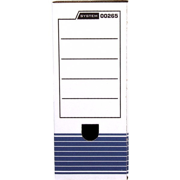 Переносной короб с крышкой Fellowes Bankers Box System 100 mm A4 синий  FastFold™, 100 x 315 x 260 мм (арт. FS-00265)