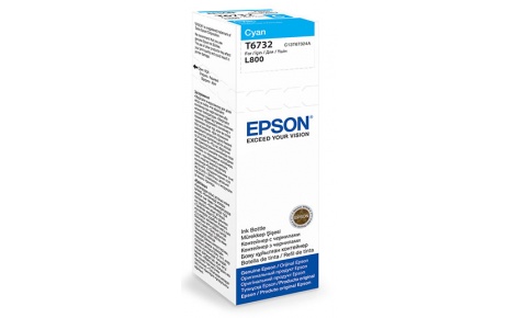 Картридж Epson T6732 Cyan ink bottle 70ml (арт. C13T67324A)
