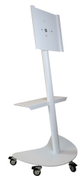 Стойка напольная на колесах для монитора OMB 65″ GYRO TROLLEY (white) (арт. 17722)