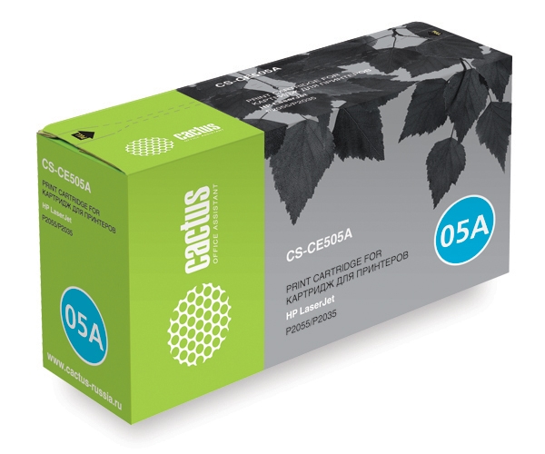 Картридж Cactus черный (2300стр.) для HP (арт. CS-CE505AS)