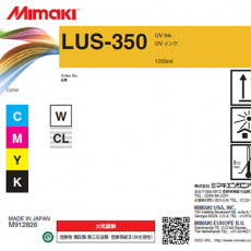 Оригинальные чернила Mimaki LUS-350 UV curable ink 1L bottle Yellow (арт. LUS35-Y-BA)