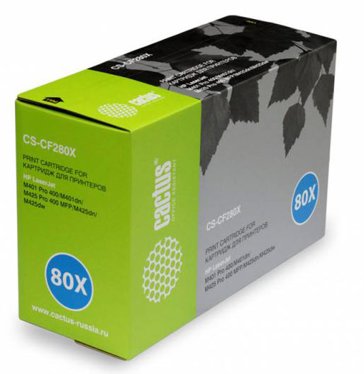 Картридж Cactus черный (6900стр.) для HP (арт. CS-CF280XS)