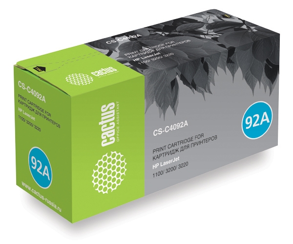 Картридж Cactus черный (2500стр.) для HP (арт. CS-C4092A)